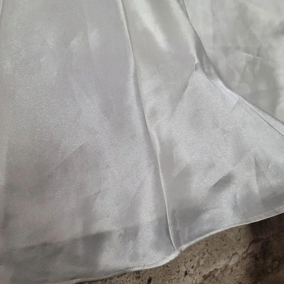 Vintage 90s Victoria’s Secret Gold Label Satin Bridal Slip Mini Dress Ivory - Picture 6 of 12